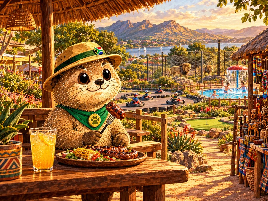 Swim & splash — Chameleon Village