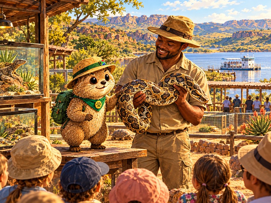 On the water — Hartbeespoort Snake & Animal Park