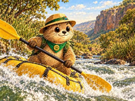 On the water — Paddle Power rafting